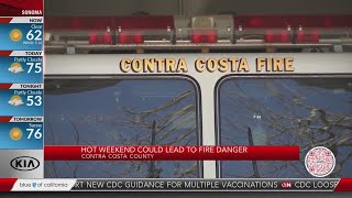 Hot weekend could lead to fire danger in Contra Costa County