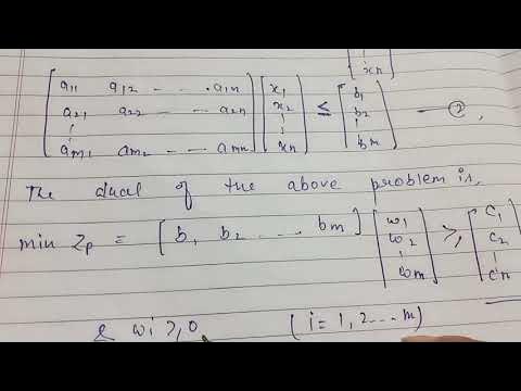 #Operation Research || Duality Theorem #A dual of the dual is primal ...