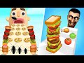 Sandwich Runner 🆚 Sandwich Run 🌻🧿🌺🌈Max Levels Walkthrough Android IOS Update Gameplay 29911