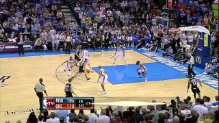 Kevin love 51 Pts 14 Reb & 7 Threes career high in threes and pts vs thunder 23.3.12 HD