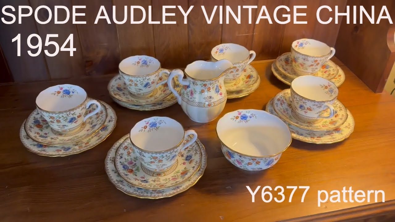 Copeland Spode Audley China Pattern - YouTube
