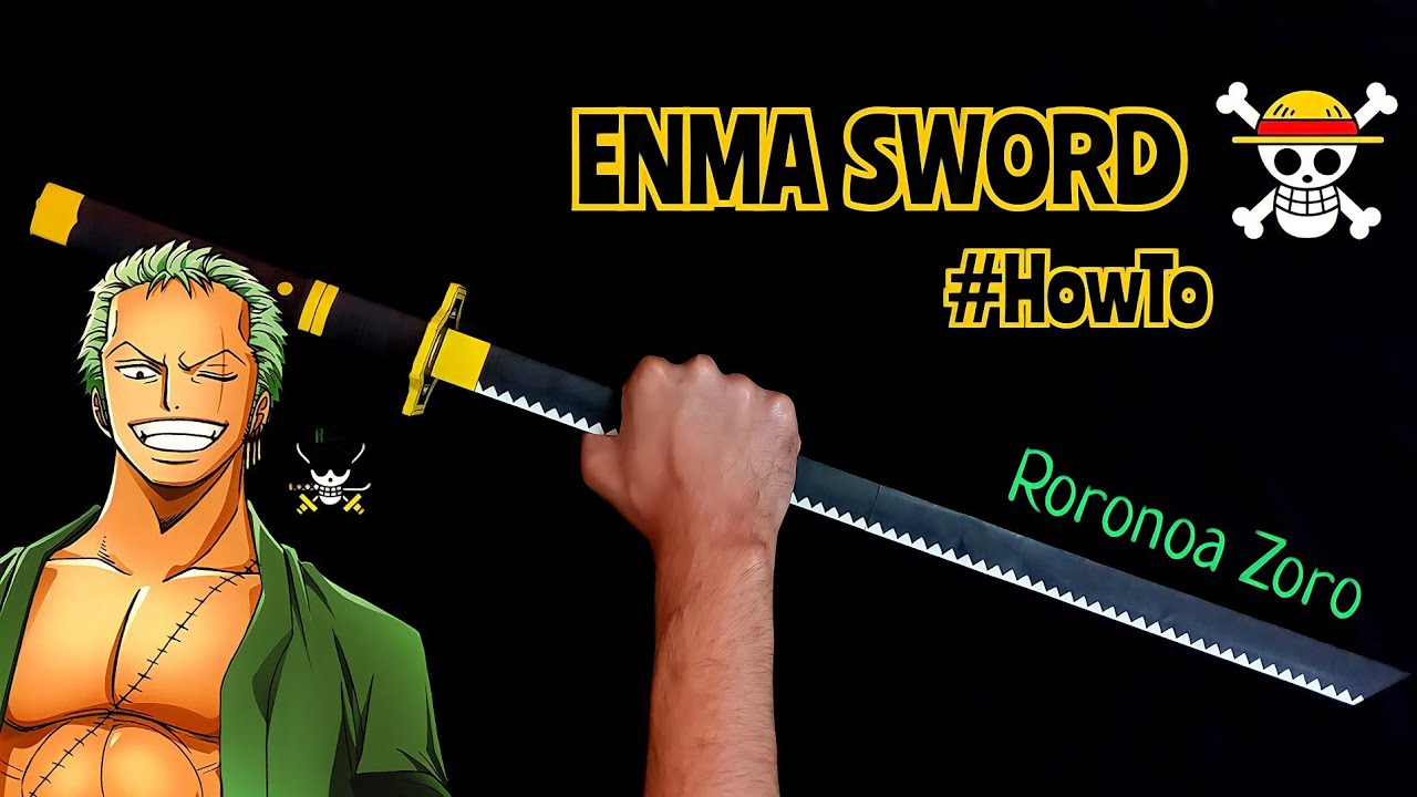 DIY: How To Make Zoro's Enma Sword From Paper  Easy Paper Katana #onepiece  #anime 