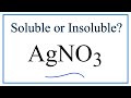 Solubility of Silver Nitrate