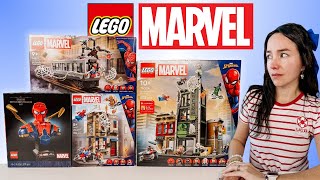 LEGO Spider-Man SUMMER 2025 - Marvel Mini Modulars, Subway Train Station, Iron Spider-Man Bust