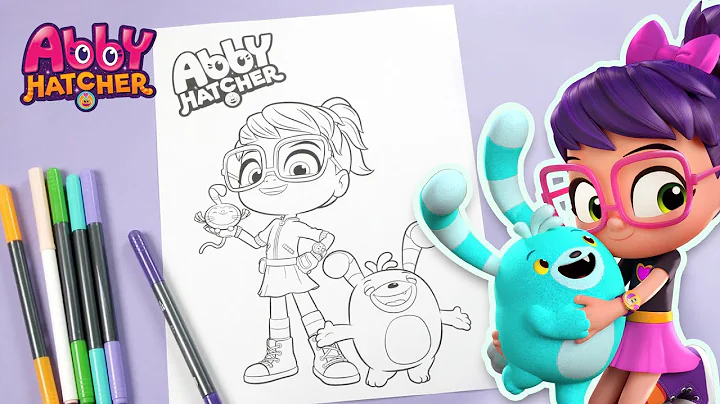 Coloring Abby Hatcher, Bozzly and Teeny Terry! - L...