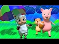 Hujan Hujan pergi Jauh | puisi untuk anak-anak  | Songs For Kids | 3D Kids Songs | Rain Rain Go Away