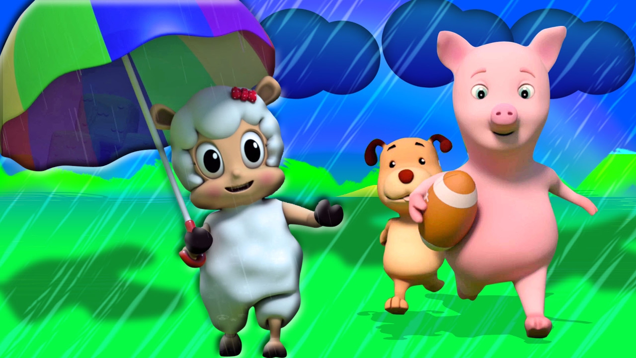 Hujan Hujan pergi Jauh | puisi untuk anak-anak  | Songs For Kids | 3D Kids Songs | Rain Rain Go Away