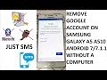 Remove google account on samsung galaxy a5 2016 a510f a510fn android 7 to 7.1.1 Without a computer