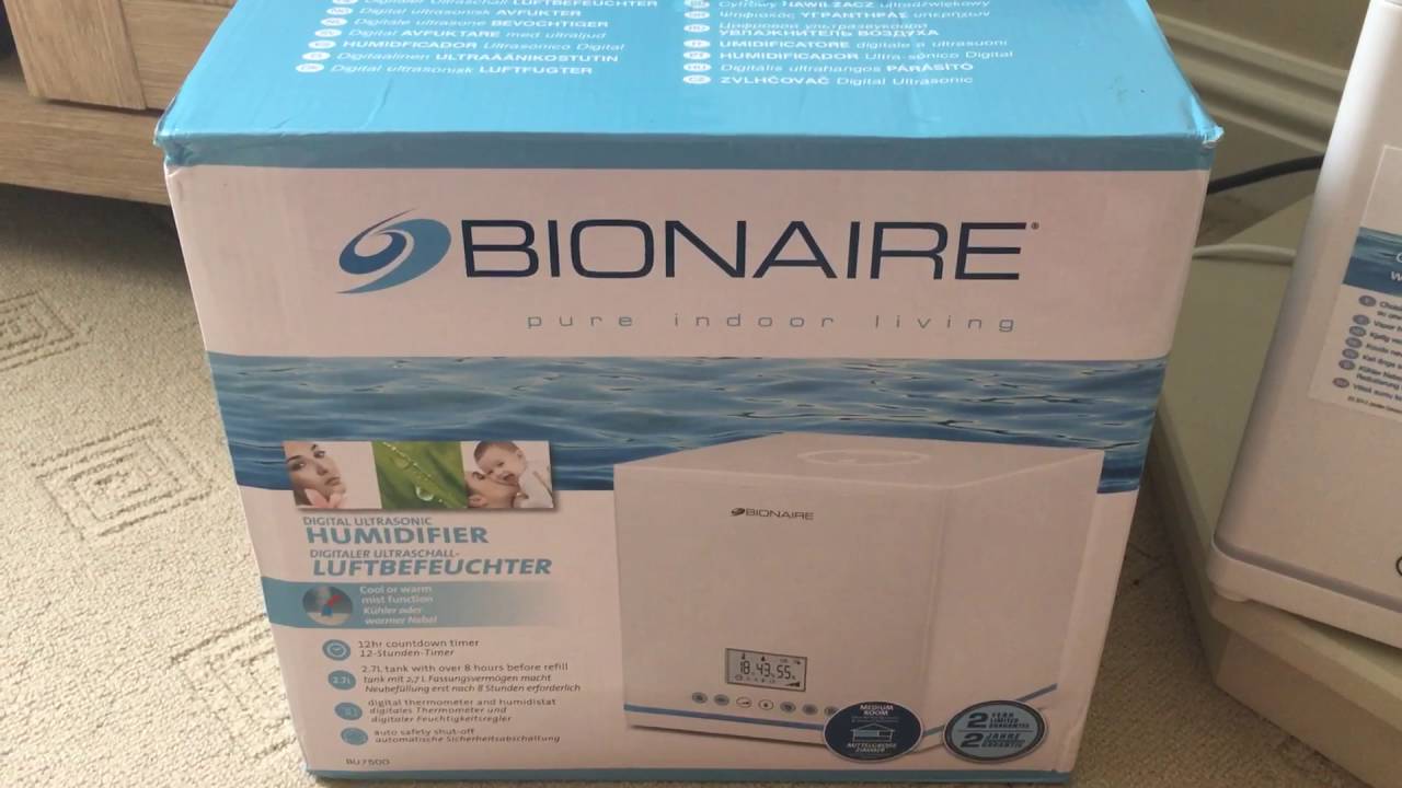 Bionaire Digital Humidifier - YouTube