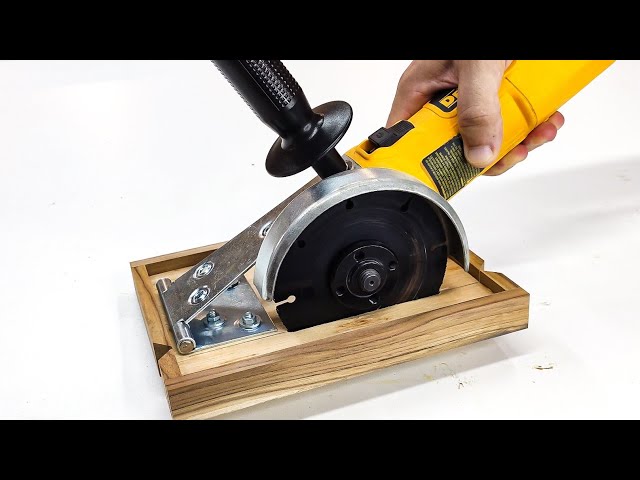 Make A Homemade Circular Saw | Angle Grinder Hack | DIY class=