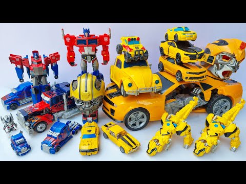 Transformers BUMBLEBEE & OPTIMUSPRIME Rise of the BEASTS: TRUCK, BUS, HELICOPTER, CRANE, SUPERHERO