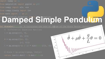 Simple Pendulum with Damping using Python