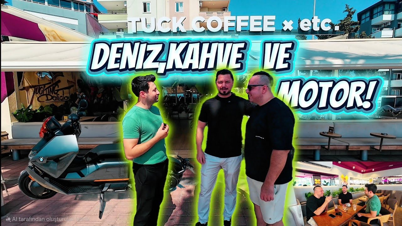 Alanya'da Denize Sıfır Bu Cafeye Bayılacaksınız! | BMW CE 04 Testi! | Tuck Coffee Vlog