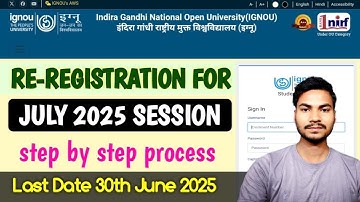 How to Fill IGNOU Re-Registration Form July 2025 | Easy Guide | Discount 15% 💥 #ignou