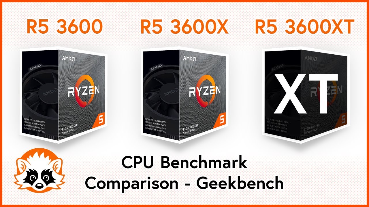 Rengør soveværelset stum svag AMD Ryzen 5 3600 vs. Ryzen 5 3600X vs. Ryzen 5 3600XT - Geekbench CPU  Benchmark Comparison - YouTube