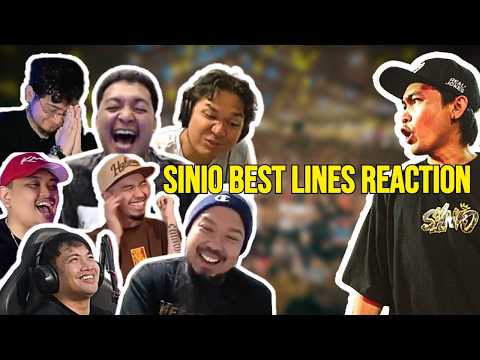 FLIPTOP RAPPERS REACT to Sinio BEST LINES Reactions