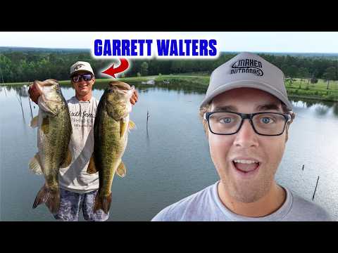 GIANT BASS at a HUNTING lodge | with Garrett Walters