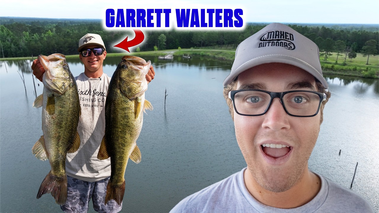 GIANT BASS at a HUNTING lodge | with Garrett Walters
