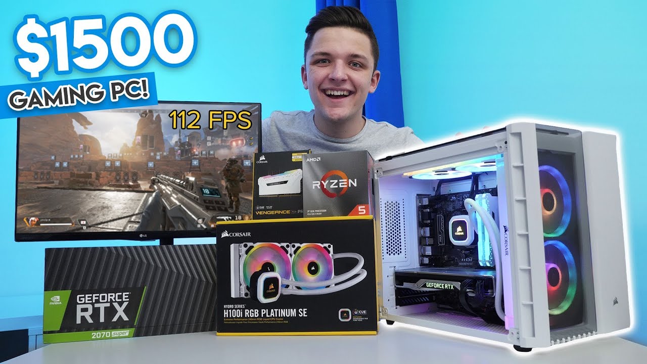 Insane 1500 Gaming Pc Build 19 70 Super Ryzen 3600x W 4k Benchmarks Youtube