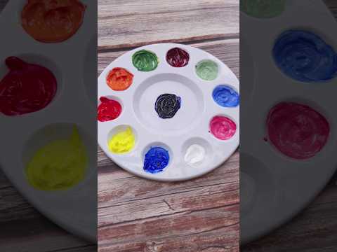 Color Mixing Recipes From Red, Blue, Yellow Colors Shorts Mixing Painting