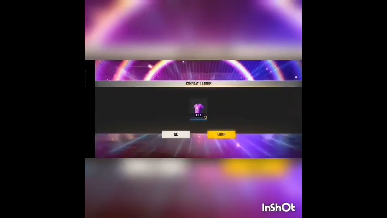 Finally I Got Purple Dazzle T Shirt In Free Fire Max