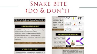 Snake bite | Do & Do not | Management | 20WBCT | BTCT | Haemotoxicity & Neurotoxicity | Dr. S.Naskar