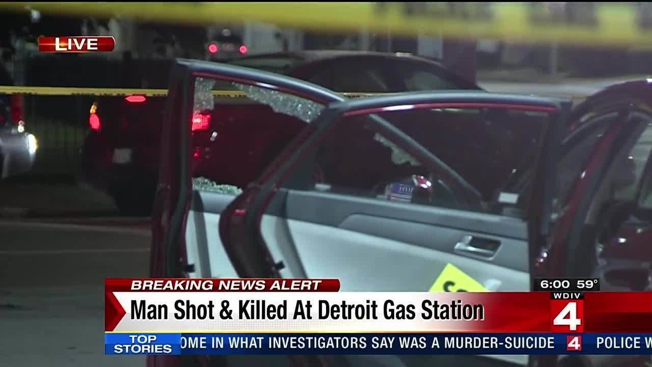 Man shot, killed at Detroit gas station - YouTube