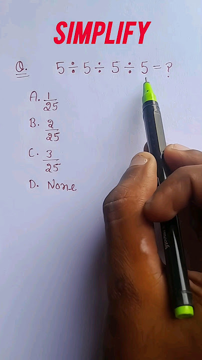 Simplify Divide Maths | #shorts #youtube