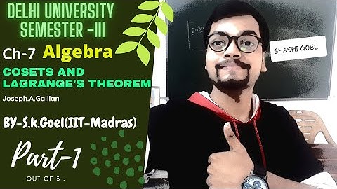 ||Cosets & Lagrange