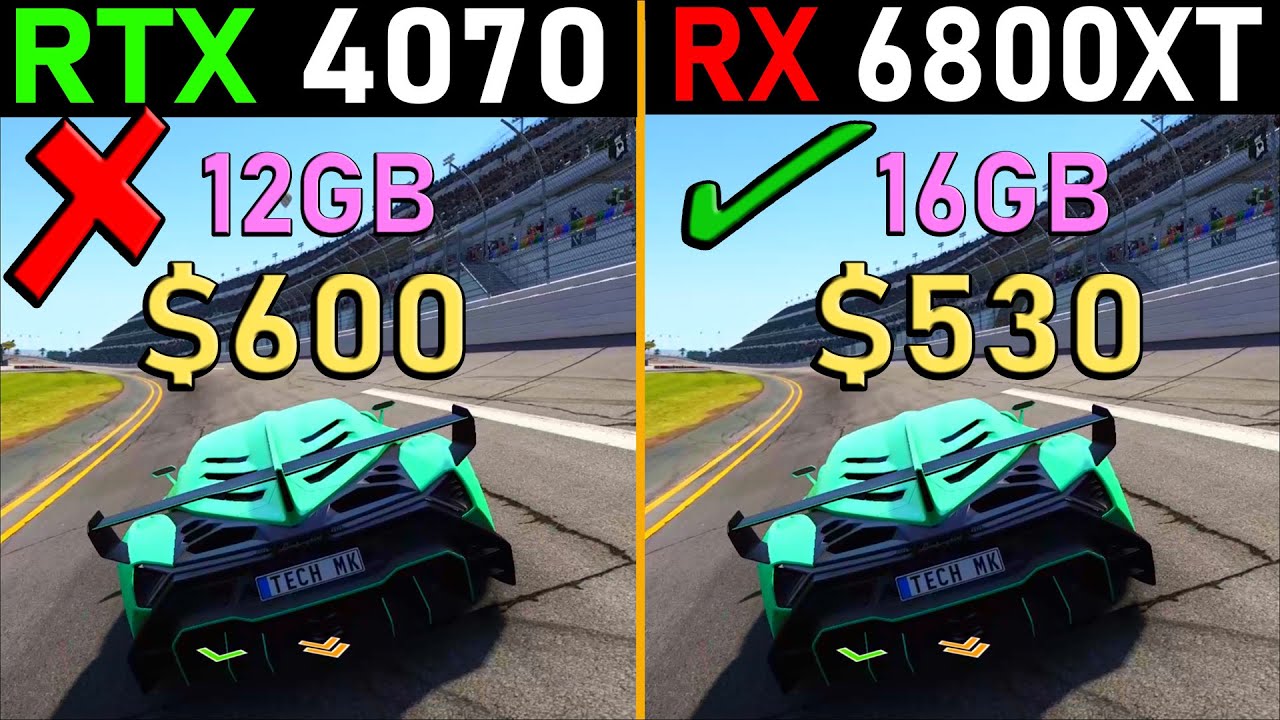 RTX 4070 vs RX 6800 XT: The Ultimate Comparison!!! 