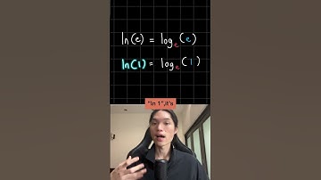 How "ln" in a logarithm works