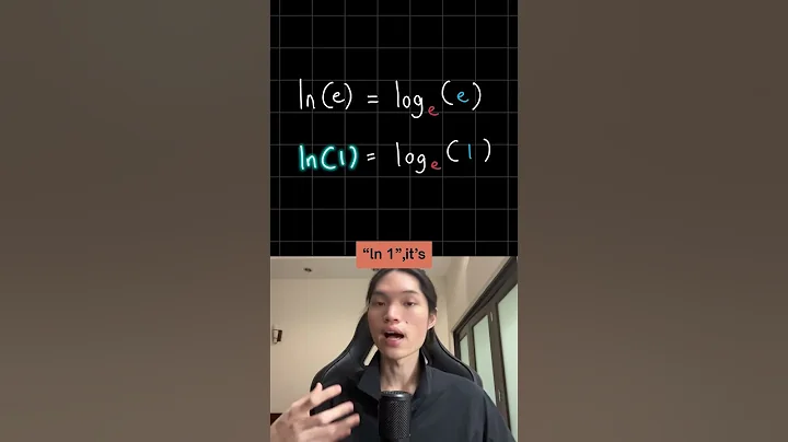 How "ln" in a logarithm works