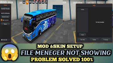 MOD &SKIN SET-UP FILE MANAGER NOT SHOWING PROBLM SOLVED 100%😱