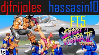Super Street Fighter 2 Turbo - djfrijoles [T. Hawk] vs hassasin10 [Cammy] (Fightcade FT5)