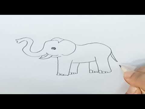 How to Draw Elephant 🐘 Step by Step @APDRAWING!! Как Нарисовать Слона