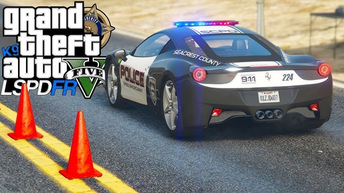 GTA V : MOD POLICIA : SOU UM POLICIAL MODERNO! PATRULHA COM A FERRARI  ITÁLIA : EP. 187 