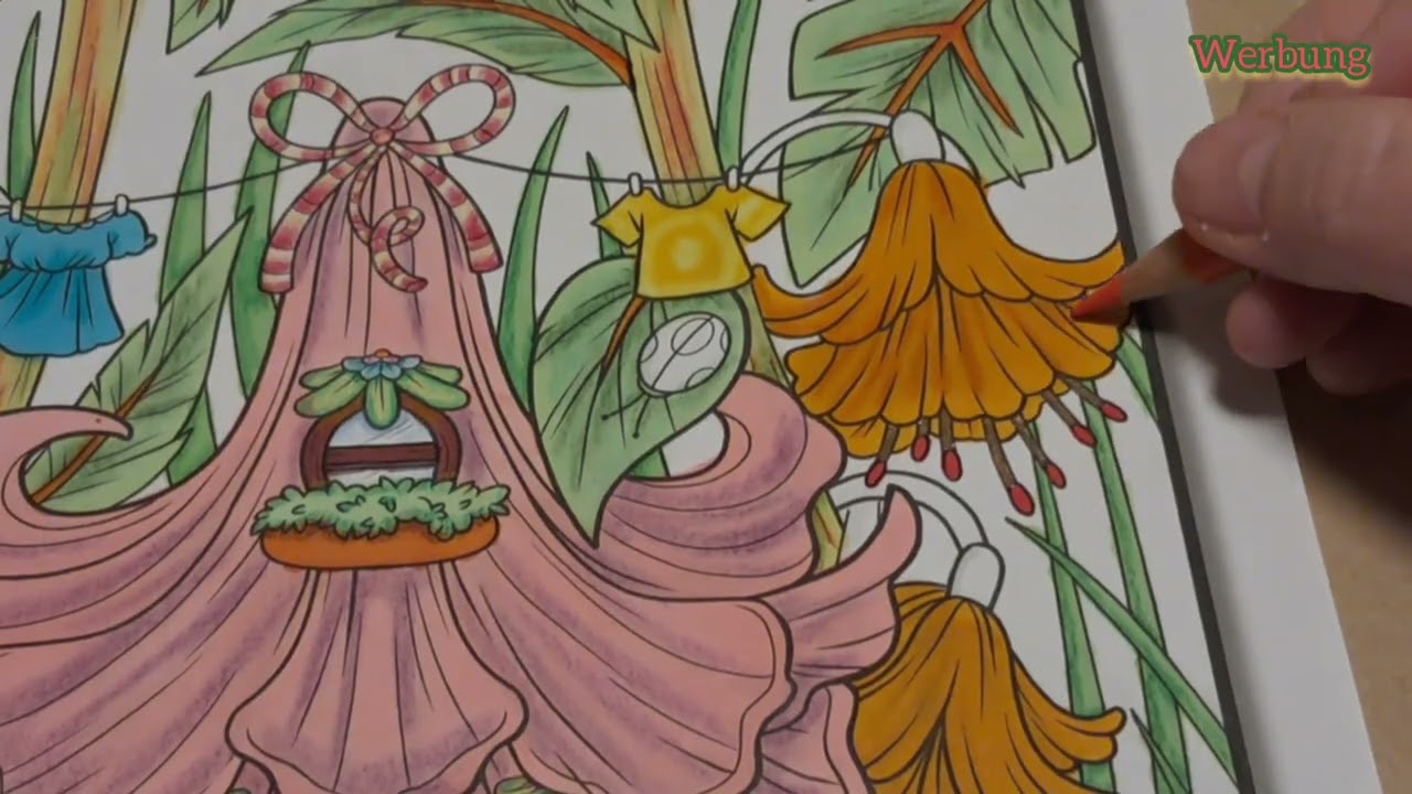 Fairy Homes Coloring Book - Glockenblumenhaus (Teil 3) 