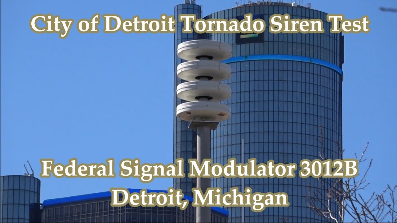 Detroit, MI Federal Signal Modulator 3012B Siren Test 3-7-20