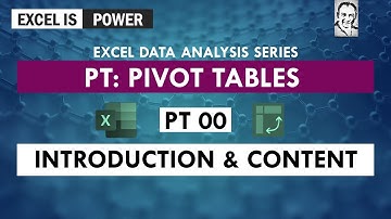PT00: Excel Data Analysis Series PT (Pivot Table) - Intro Video