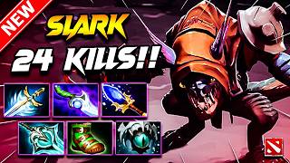 24 Kills!! Dota 2 SLARK Gameplay | SLARK DOTA 2 Gameplay | Slark Carry Build Pro Gameplay Guide 7.41