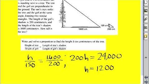 Using Indirect Measurement to find an Unknown Side Measure