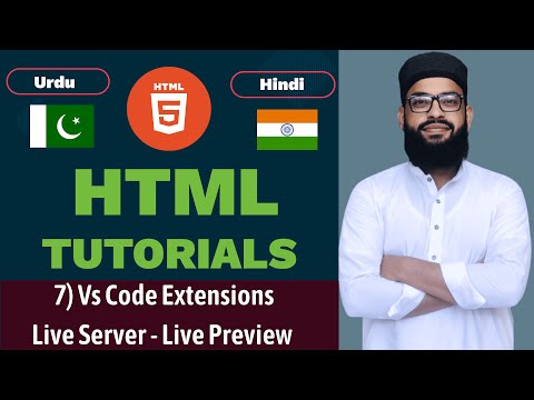 VS Code Extensions for HTML CSS - Live Sever Auto Complete - HTML Tutorial in Hindi