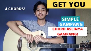 TUTORIAL GITAR (Get You - Daniel Caesar) (CHORD ASLI GAMPANG!) Easy Original Chords!