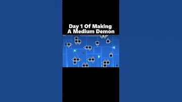 Day 1 Of Making A Medium Demon  #geometrydash #gdupdate #gd