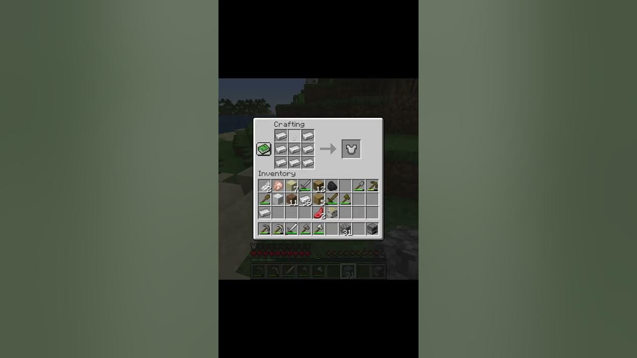 How To Make An Iron Chestplate In Minecraft A Minecraft Shorts Series