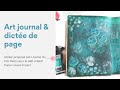 Art journal  dicte de page par lme du fait main