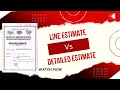 Line estimate vs Detailed Estimate in telugu video-2