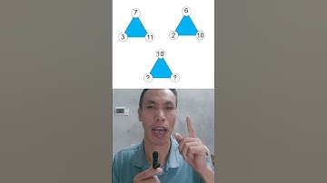 Test IQ, Tìm hai số ứng với hai đỉnh của tam giác #shorts