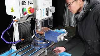 : WEISS VM32L (part 1) Demonstration of processing on a milling machine