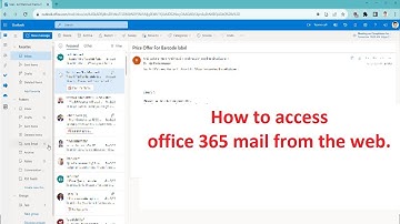How to access your office 365 mail from the web.